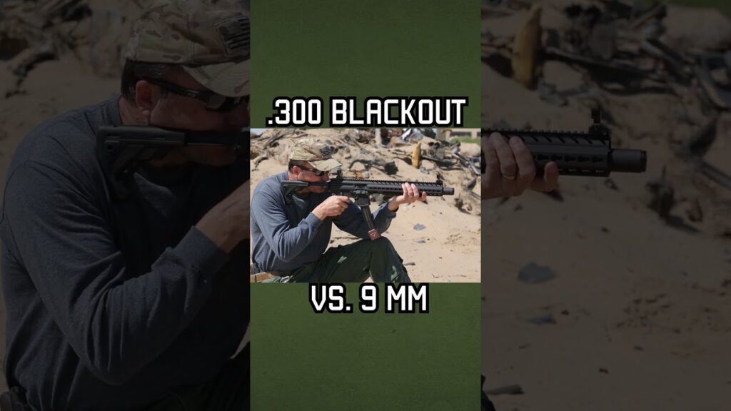 .300 Blackout vs. 9 mm Ballistic Test #shorts #training #gear