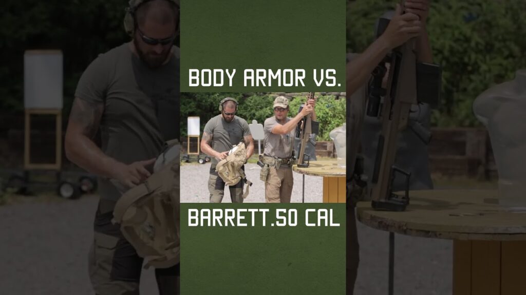 Body Armor vs. .50 Cal #military #army #sniper #barrett #shorts