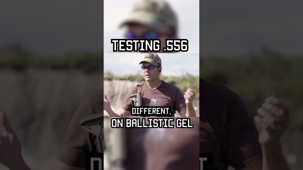 TESTING 556 ON BALLISTIC GEL  #militaryeverything #shorts #experiment #ballistics