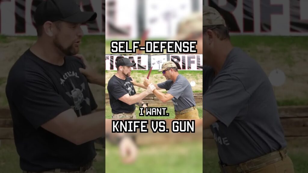 SELF DEFENSE KNIFE VS GUN  #military  #militaryeverything  #army  #airsoftcqb  #tips