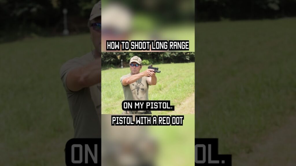 LONG RANGE PISTOL WITH RED DOT  #military #militaryeverything #tips #training