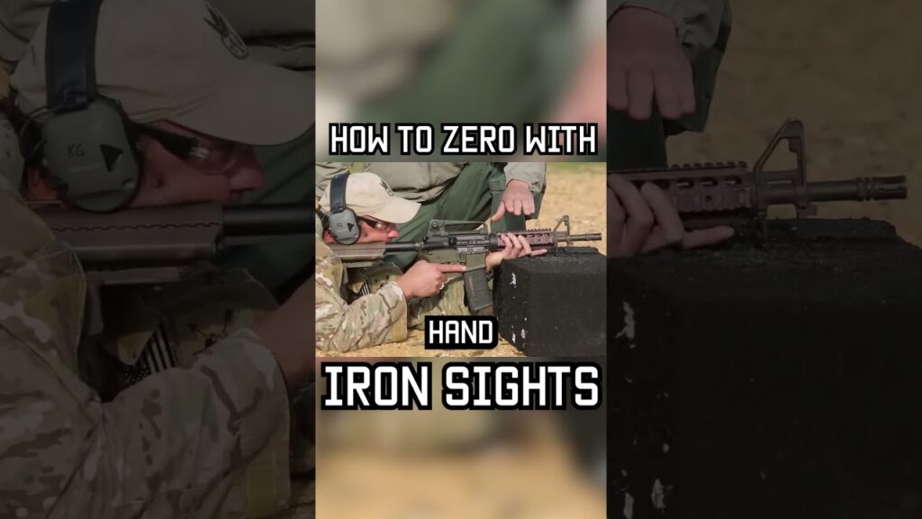 HOW TO ZERO WITH IRON SIGHTS #tips #military